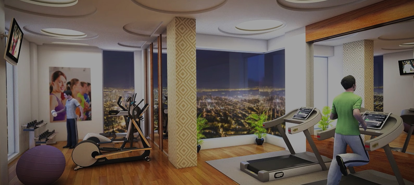 Gymnasium on the 15th  Floor